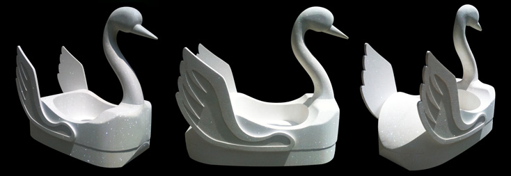 mock up barca cigno