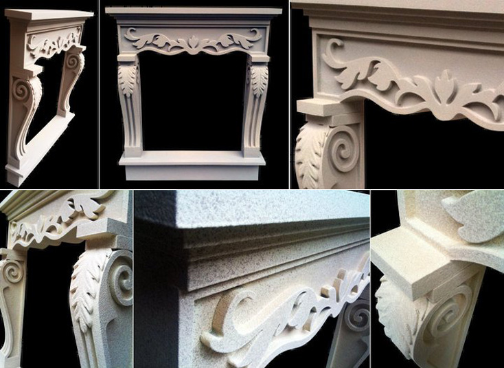 Idealab decorazioni d'interni ed esterni in polistirolo Pannelli pietra finta camino
